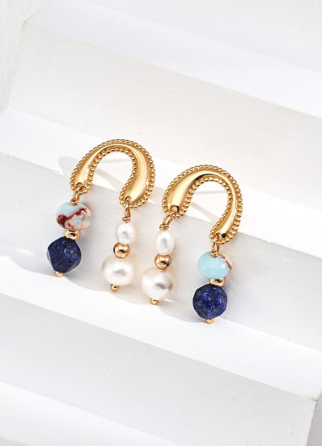 S925 Silver Pearl Earrings E01251-2