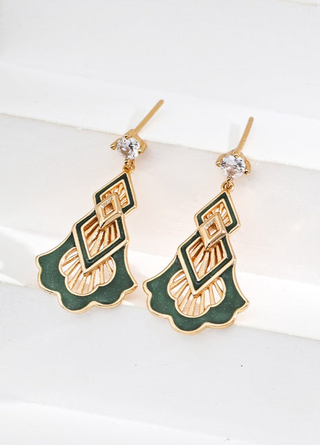 S925 Silver Zircon Earrings E01256-2