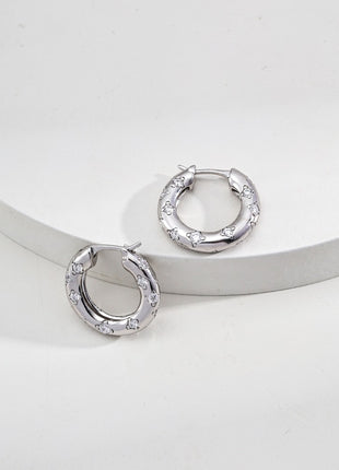 S925 Silver Zircon Earrings E01269