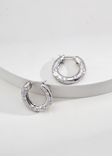 S925 Silver Zircon Earrings E01269