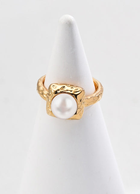S925 Silver Pearl Ring J0283