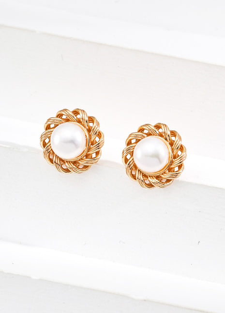 S925 Silver Pearl Earrings E01252-2