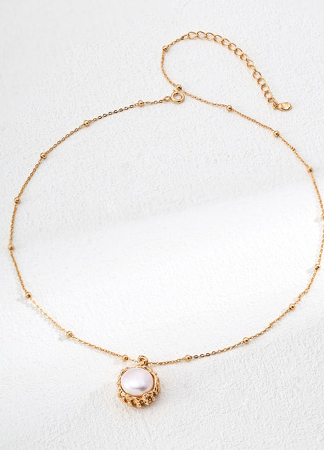S925 Silver Pearl Pendant D0611