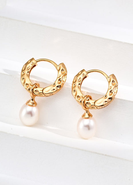 S925 Silver Pearl Earrings E01239