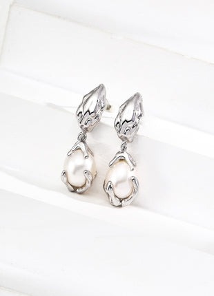 S925 Silver Pearl Earrings E01293