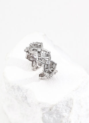 S925 Silver Zircon Ring J0286