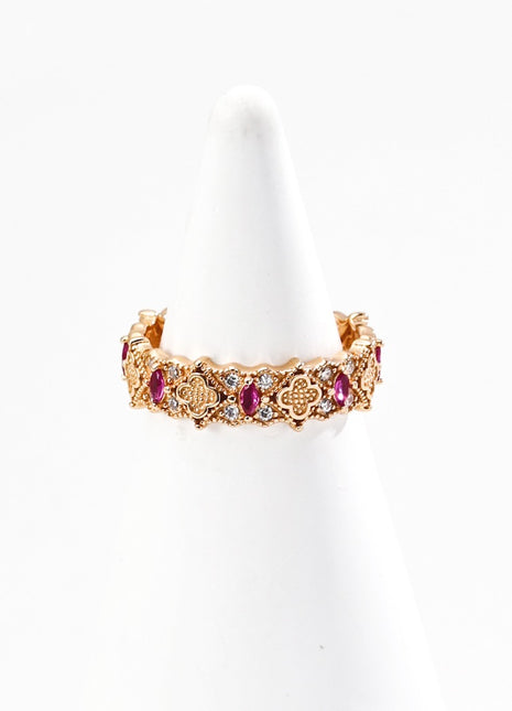 S925 Silver Vintage Zircon Ring J0287