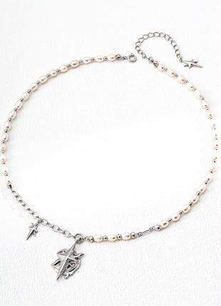 S925 Silver Pearl Necklace D0615