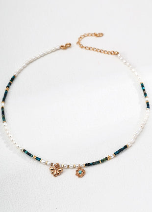 S925 silver pearl necklace D0619-2