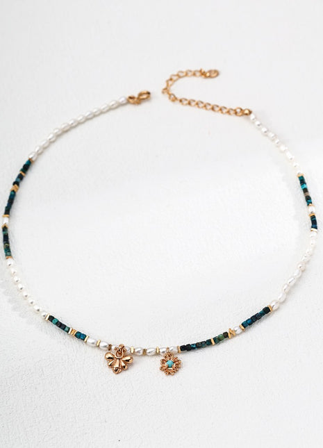 S925 silver pearl necklace D0619-2