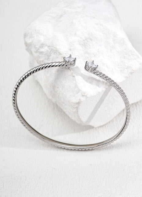 S925 Silver Zircon Ring J0296