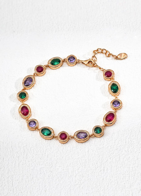 S925 Silver Zircon Bracelet SL0186-2