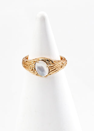 S925 Silver Mother-of-Pearl Ring J0301