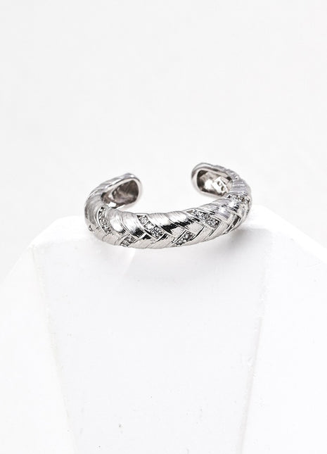 S925 Silver Zircon Ring J0298