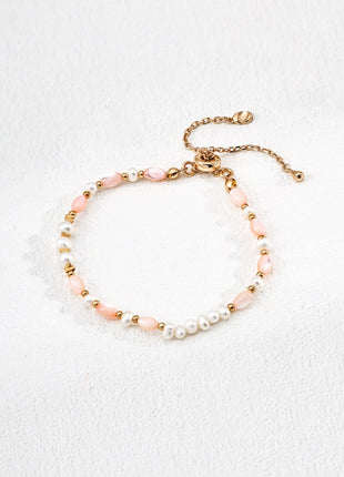 S925 Sterling Silver Pearl Bracelet SL0206-2