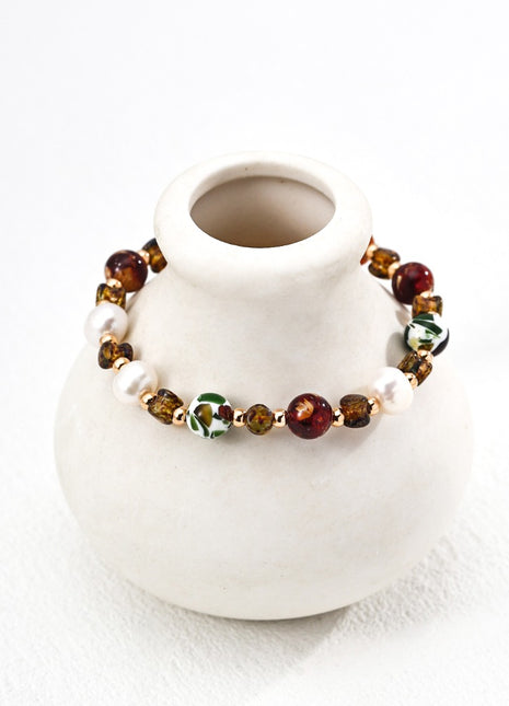 S925 Silver Pearl Bracelet SL0205-2