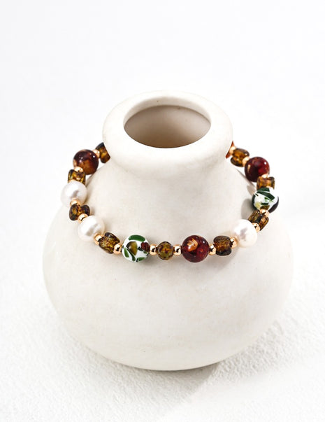 S925 Silver Pearl Bracelet SL0205-2