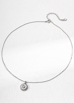 S925 Silver Zircon Pendant d0640