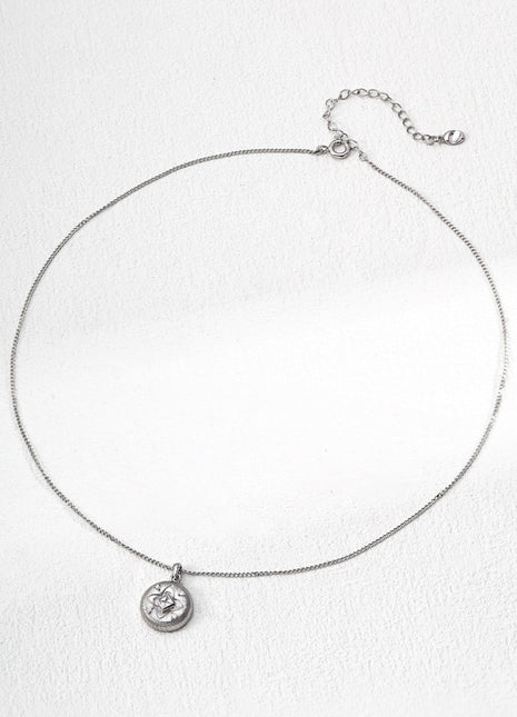 S925 Silver Zircon Pendant d0640