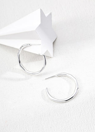 Lava Series Silver Earrings E0741