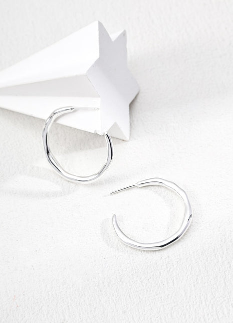 Lava Series Silver Earrings E0741