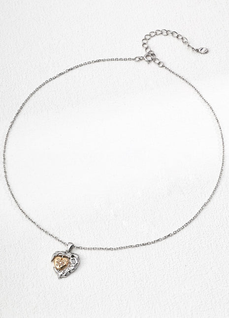 S925 Silver Heart Pendant D0629