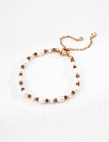S925 Silver Pearl Bracelet SL0207-2
