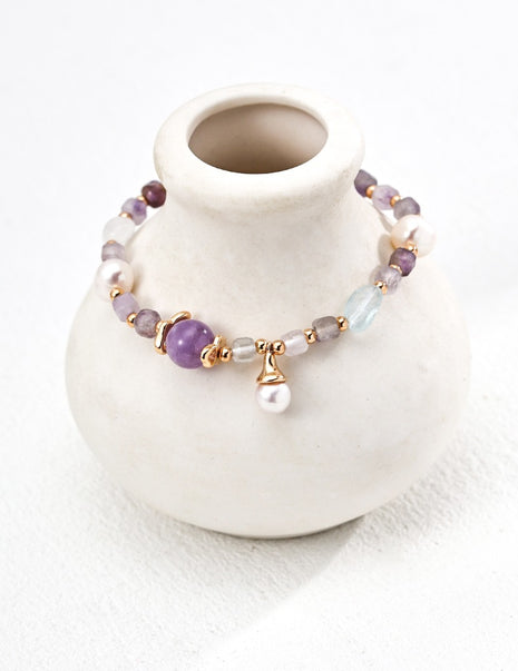S925 Silver Pearl Bracelet SL0193-2