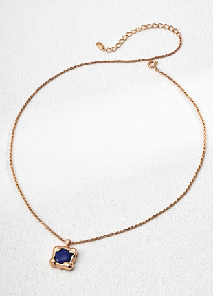 S925 Silver Lapis Lazuli Pendant D0622