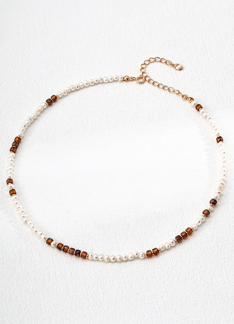 S925 Silver Pearl Necklace D0643-2