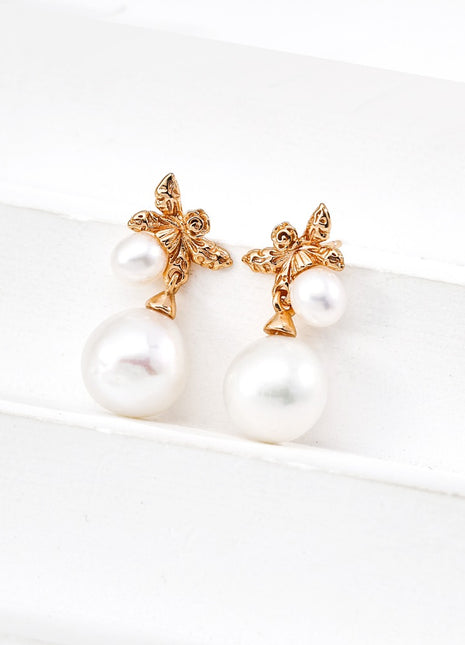 S925 Silver Pearl Earrings E01311-2