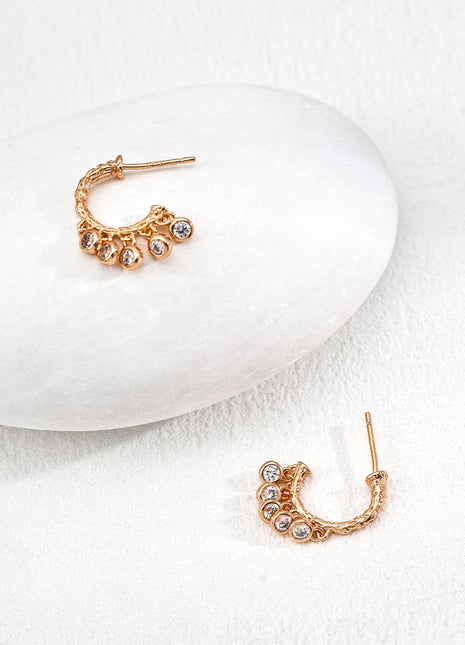 S925 Silver Vintage Zircon Earrings E01326-2