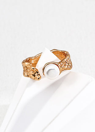 S925 Silver Natural Pearl Ring J0322