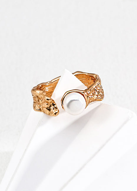 S925 Silver Natural Pearl Ring J0322